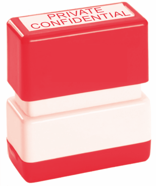 Private & Confidential Stamp Self Inking